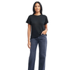 Ava Sweater Tee In Black