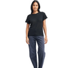 Ava Sweater Tee In Black