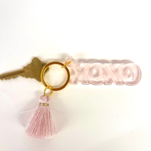 Pink Acrylic XOXO Acrylic Keychain