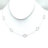 5 Open Clovers Necklace