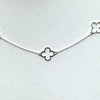 5 Open Clovers Necklace