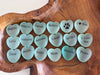 2” Heart Sea Glass Inspirational Stones