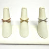 Adjustable Pave X Ring