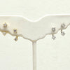 3mm Cz Stud with CZ Stud Jackets