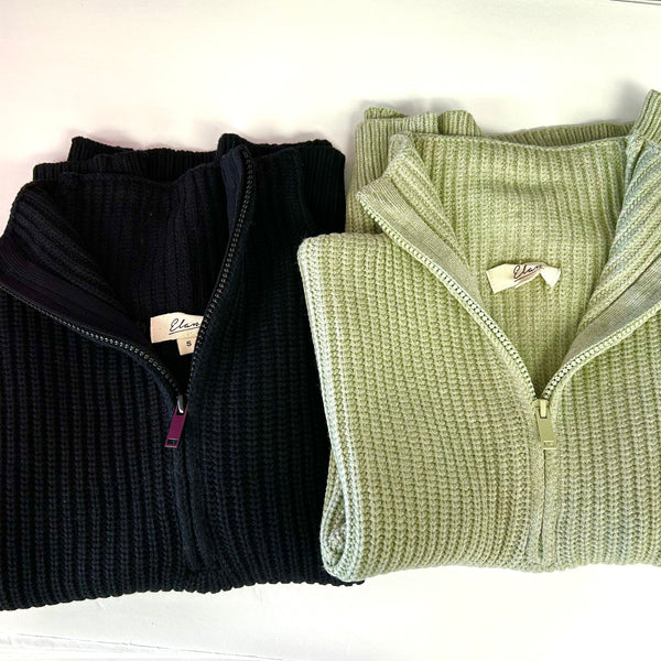 Sleeveless Quarter Zip Sweater