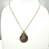 Gold Chain with Reversible Coin Pendant