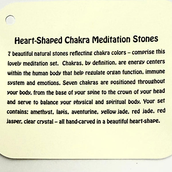 Chakra Hearts Stones