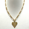 Gold Heart Charm Necklace