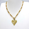 Gold Heart Charm Necklace