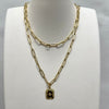 Gold Paperclip Necklace