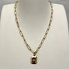 Gold Paperclip Necklace