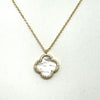 Mother of Pearl Clover Necklace