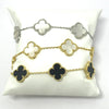 Five-Station Mother of Pearl Clover Bracelet