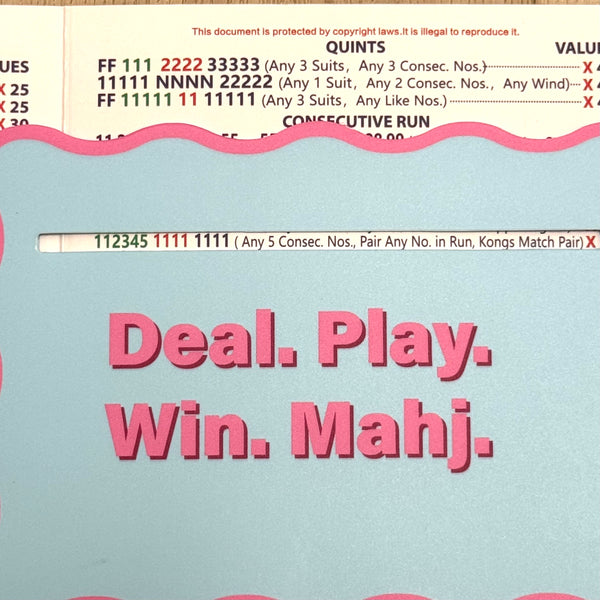 Mahj Shuffler Cards with Line Reader