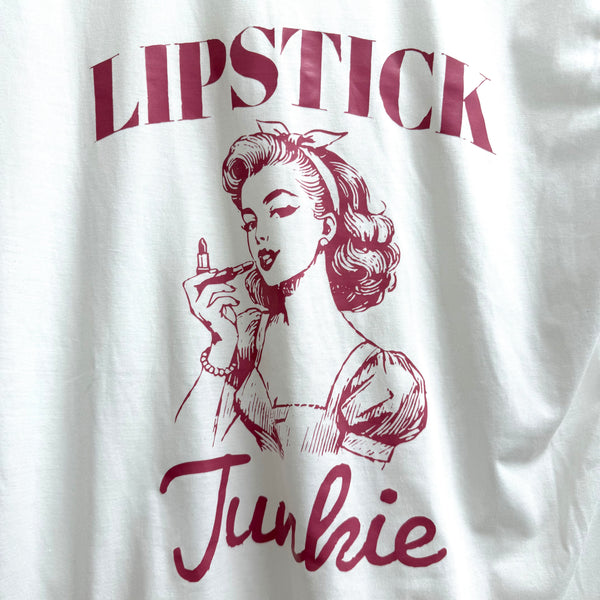 Lipstick Junkie Vintage T-Shirt