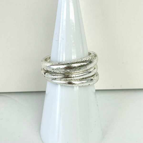 Silver Triple Band Ring