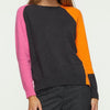 Charcoal Color Block Sweater by Zaket and Plover