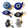 Crystal Evil Eye And Hamsa Keychains