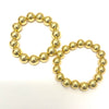 12mm or 14mm Gold Stretch Ball Bracelets