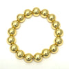 12mm or 14mm Gold Stretch Ball Bracelets
