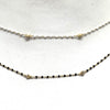 Bibi Beaded Necklace With CZ Bezels