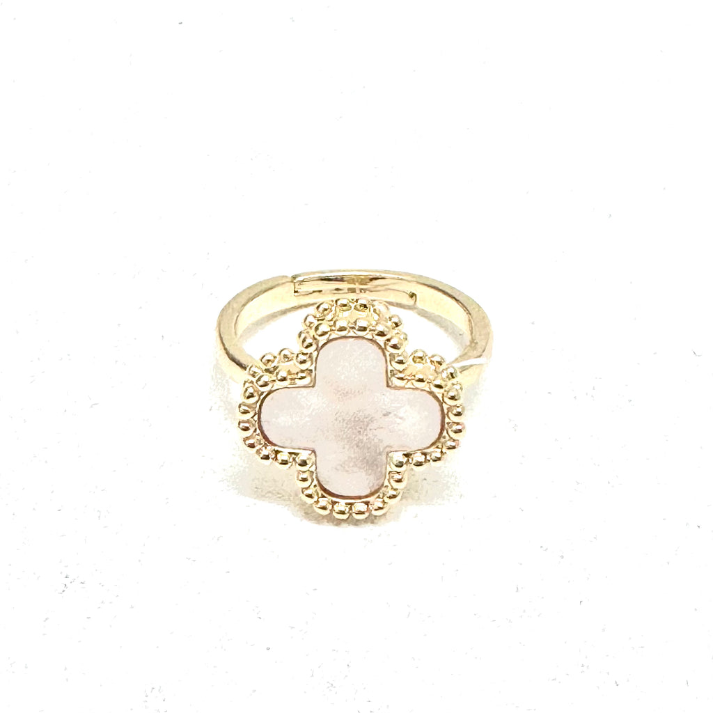 Clover Adjustable Gold Ring