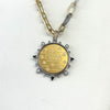 Mixed Chain L'abeille Coin Necklace