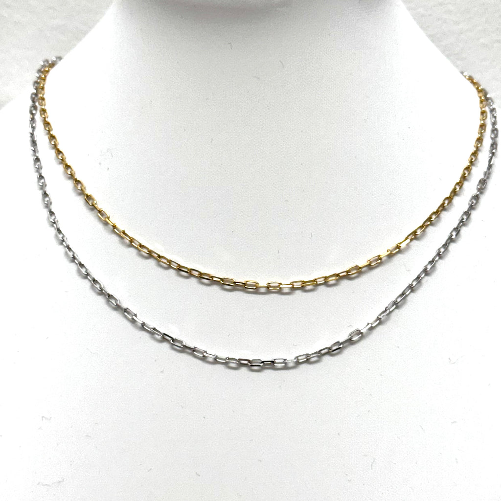 Mini Paperclip Chain Necklace