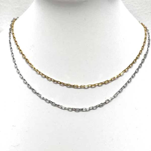 Mini Paperclip Chain Necklace