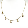 Multi Clover CZ Dangle Necklace