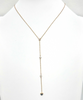 Gold Dipped Y Line Heart Necklace