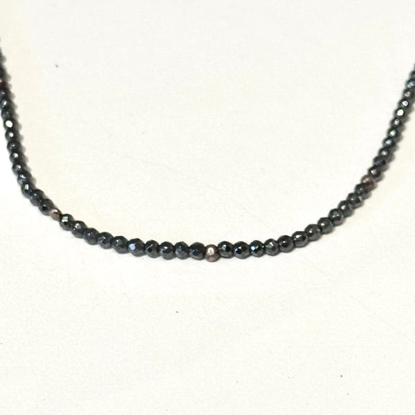 Beaded Choker with Silver Accents