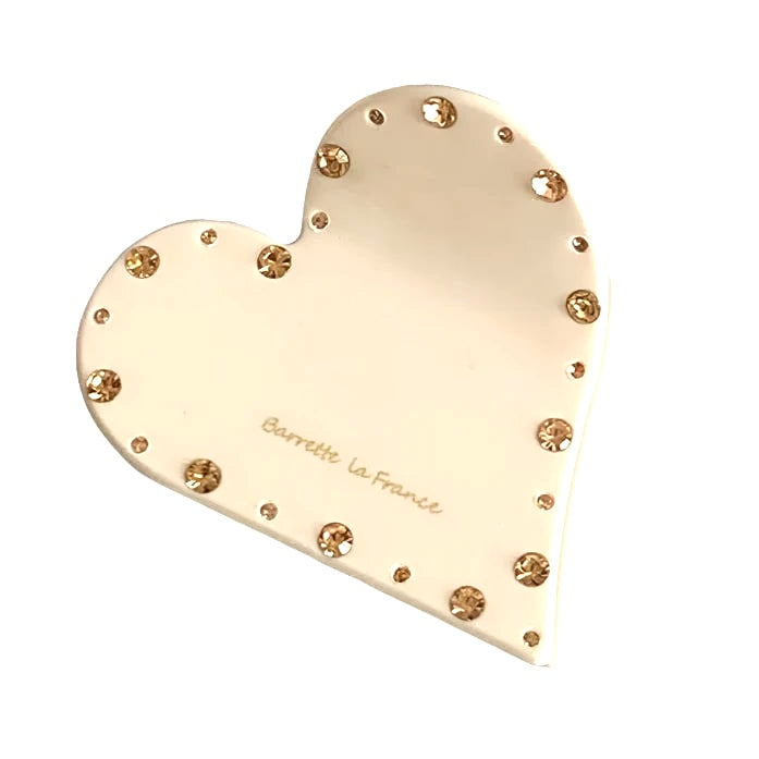 Crystal Heart Hair Clip