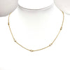 Bezel Set Oval Diamond by the Yard Necklace