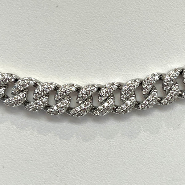 16” CZ Cuban Chain Necklace