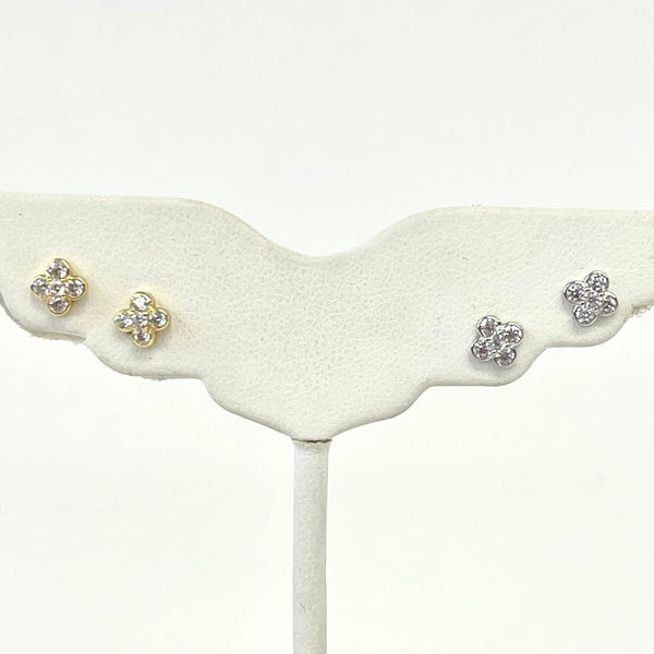 Dainty CZ Flower Studs