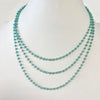 Sara Triple Layer Wire Wrapped Beaded Necklace