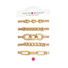 Set of 5 Hair Tie Bracelet Set