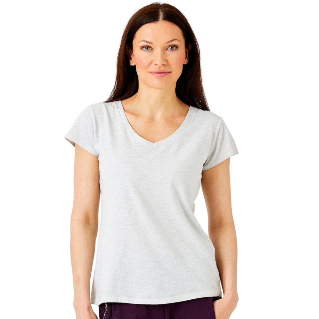 Jacin Cotton V-Neck Tee
