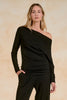 Elan Long Sleeve Black Top