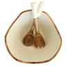 The Montauk Pearlized Bowl and Server Set