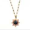 Bronze Granulated Sunburst Necklace