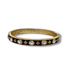 Bracelet with Alternating Pave Flower and Oval Stones