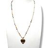 Celestial Heart Multi Color Stone Necklace