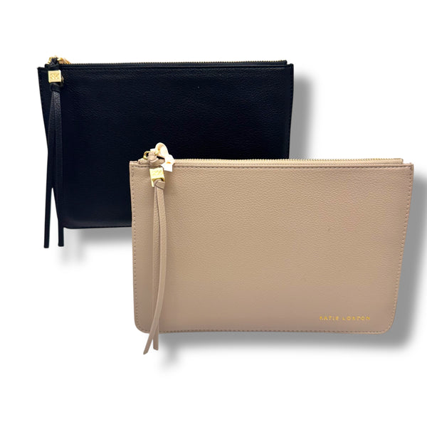 Tassel Zip Top Pouch/Clutch