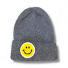 Smiley Patch Unisex Knit Hat