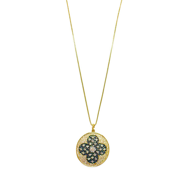 Stunning Pave Clover Charm