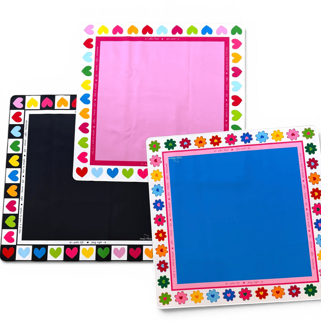 Mahj Heart and Flower Game Mat