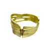 Handmade Brushed Gold Athena Bangle from Greece