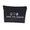 Peace Love Mahjong Zip Pouch
